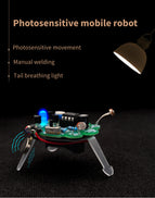 Photosensitive Mobile Robot DIY Kit Bulk Tail Breathing Lamp Interesting Electronic Training Kit wholesale bulk price