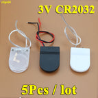 cltgxdd 5Pcs CR2032 Button Coin Cell Battery Socket Holder Case Cover With ON/OFF Switch 3V x1 6V battery Storage Box