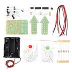 Geekcreit DIY Warning Strobe Light Kit Parts CD4017 Thunder Flash LED Electronic Kit wholesale bulk price