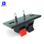 diymore 5PCS/Lot 2 Way Audio Speaker Terminal Spring Push Release Connector Speaker Terminal Strip Block