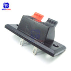 diymore 5PCS/Lot 2 Way Audio Speaker Terminal Spring Push Release Connector Speaker Terminal Strip Block