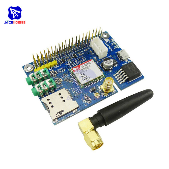 diymore SIM800C GSM GPRS Module Quad-band Development Board with SMA Antenna Micro SIM Slot for Arduino Raspberry Pi