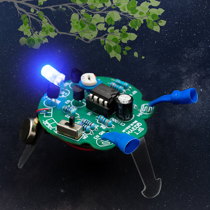 Photosensitive Mobile Robot DIY Kit Bulk Tail Breathing Lamp Interesting Electronic Training Kit wholesale bulk price