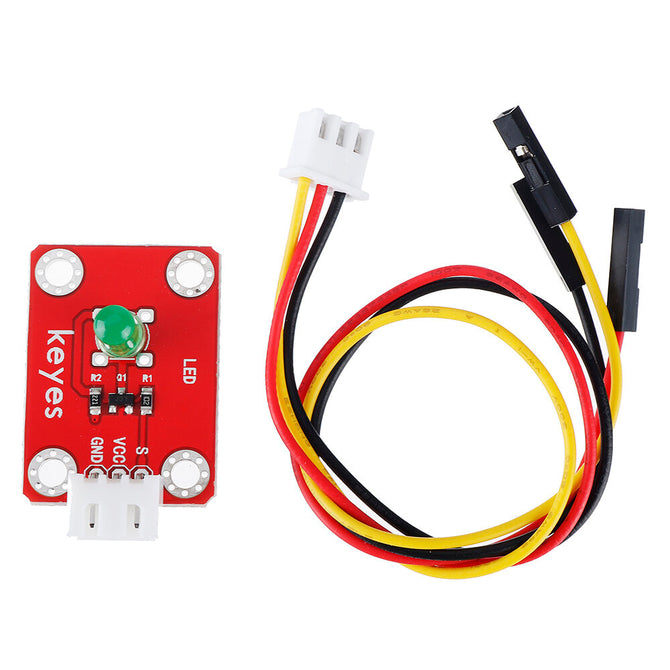 Keyes Brick Green LED Green Light Module (Pad hole) Anti-reverse Plug White Terminal Digital Signal wholesale bulk price