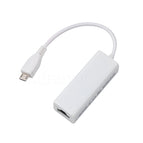 kebidu 15CM Micro USB 2.0 Male To RJ-45 Female 5-Pin 10Mbps Ethernet LAN Network Card Adapter For Windows XP 7 8 PC Linux