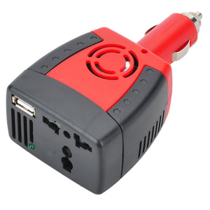 150W Car Cigarette Lighter 12V DC to 220V AC Power Inverter with USB Power Port
