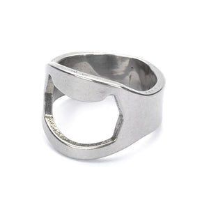 Finger Ring Style Bottle Opener for Bar / Pub / Home - Silver