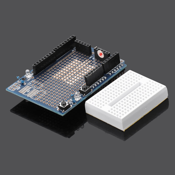 Mini Breadboard + Prototype Shield for Arduino