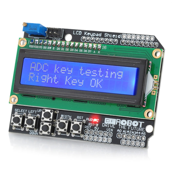 LCD Keypad Shield for Arduino Duemilanove & LCD 1602