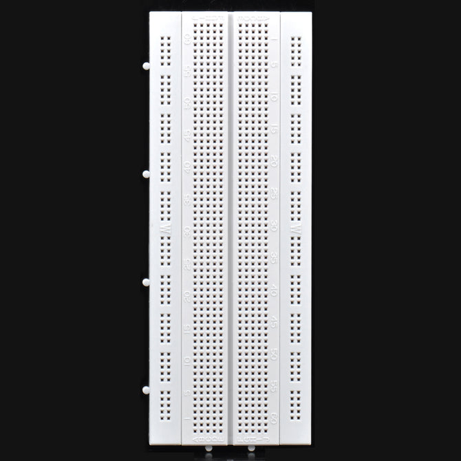 840 Point Solderless Breadboard - White