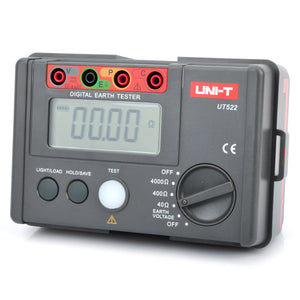 UNI-T UT522 2.7" LCD Digital Earth Ground Resistance Voltage Meter Tester (6 x AA)