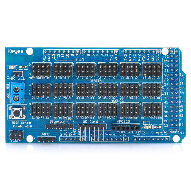 MEGA Sensor Shield V2.0 Dedicated Sensor Expansion Board for Arduino