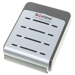 SoShine SC-S1 Universal Li-Ion 2-Channel Digital Battery Charger (18650/17670 /14500/10440 and more)