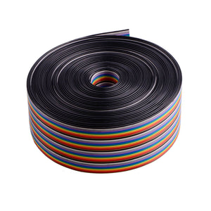 40 Pin Ribbon Wire Cable - Rainbow (10 Meters)