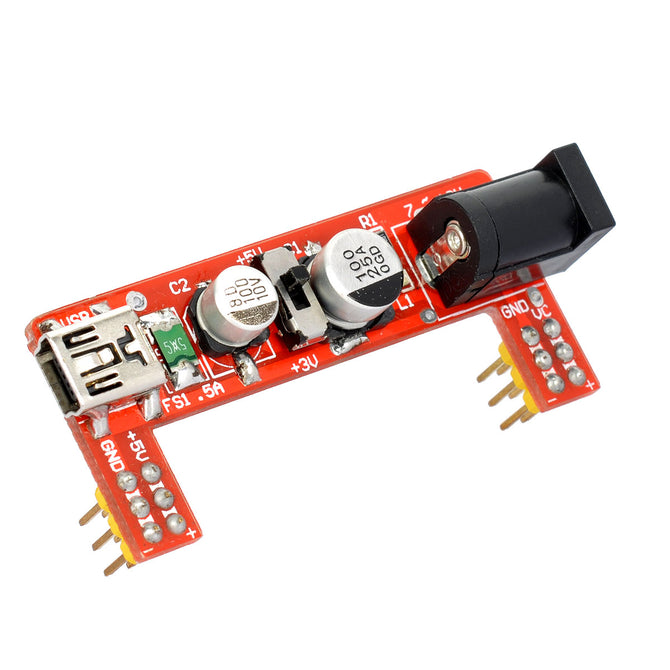 Power 3.3V / 5V Supply Module for MB102 Bread Board - Orange