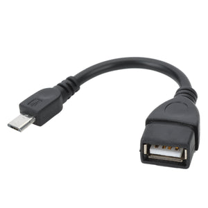 Micro 5pin to USB Female OTG Data Cable - Black
