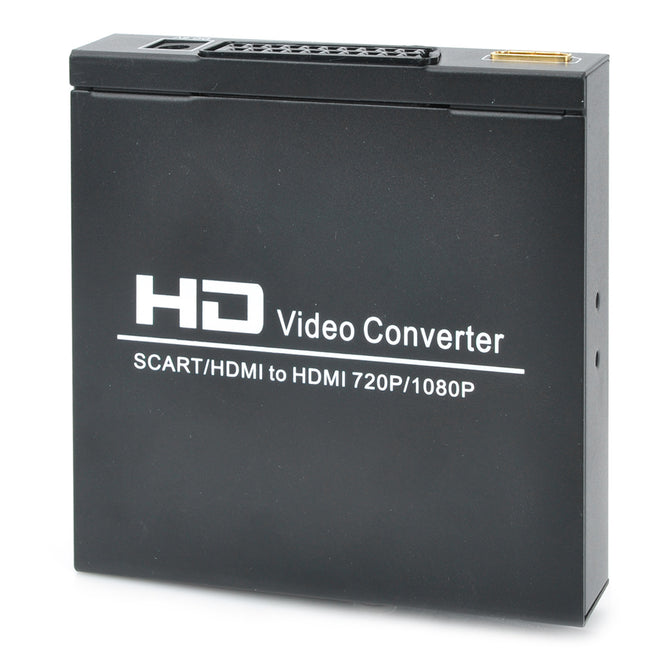SCART + HDMI to HDMI Video Converter - Black