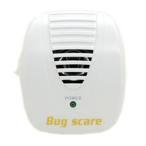 Electronic Ultrasound Mouse Pest Repeller - White (90-250V/2-flat-pin Plug)