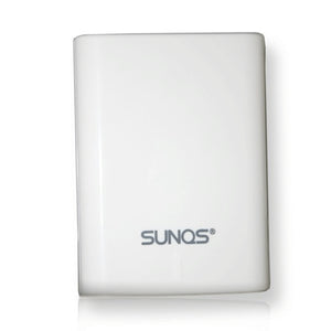SUNQSAA Battery USB Quick Charger w/ 4 x 2000mAh Rechargeable AA - White