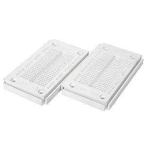 Prototype Printed Circuit Board Breadboards - White + Blue (Pair)