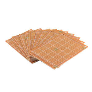 Prototype Universal Printed Circuit Board Breadboards - Yellow (10-Piece Pack)