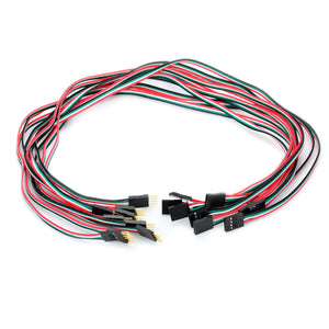 Dupont 4-Pin Male to Female Extension Wire Cable for Arduino (40cm / 10-Piece Pack)