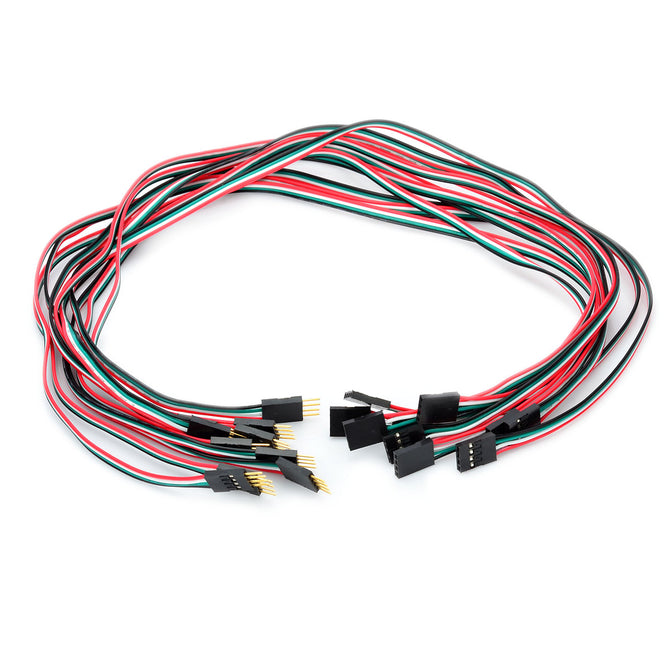 Dupont 4-Pin Male to Female Extension Wire Cable for Arduino (40cm / 10-Piece Pack)