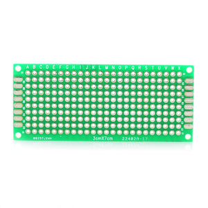PCB Prototype Blank PCB 2 Layers Double Side 3 x 7cm Protoboard - Green
