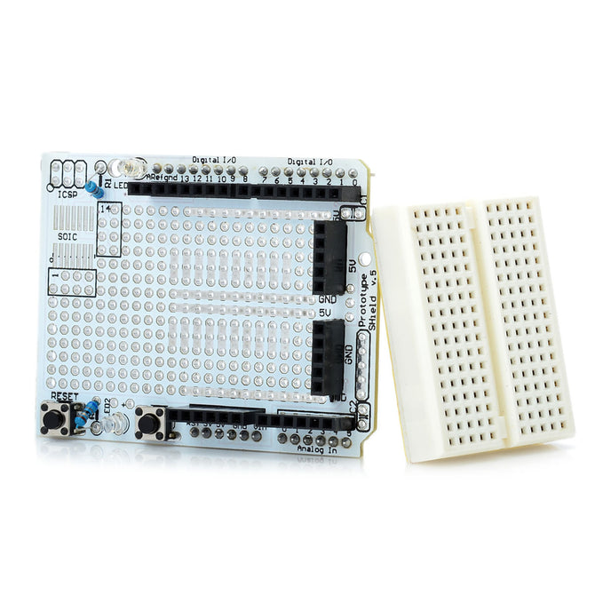 Prototyping Shield ProtoShield Mini Breadboard for Arduino (Works with Official Arduino Boards)