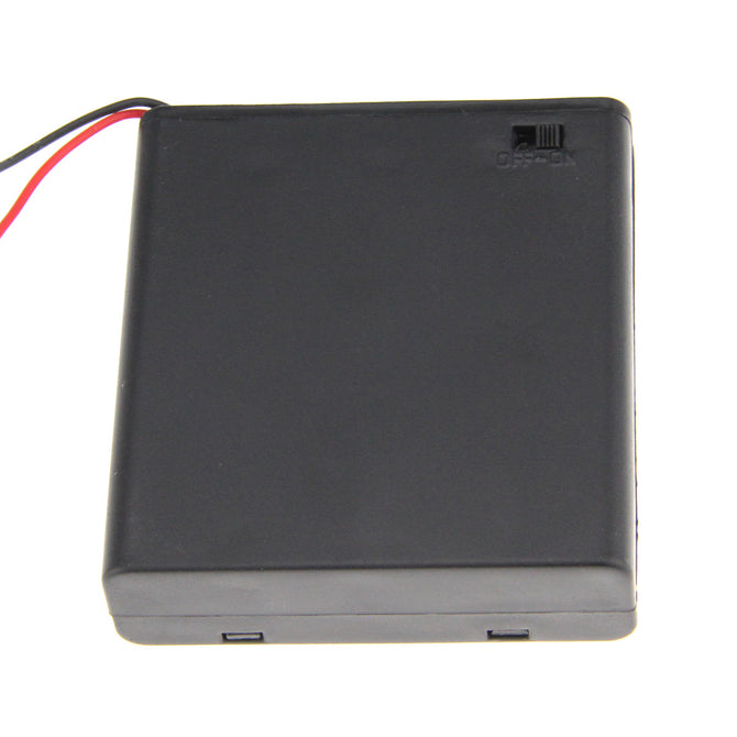 4 x AA Batteries Holder Case Box with Leads