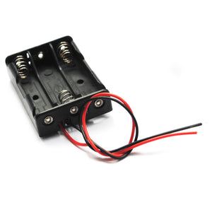 3 x AA Batteries Holder Case Box with Leads
