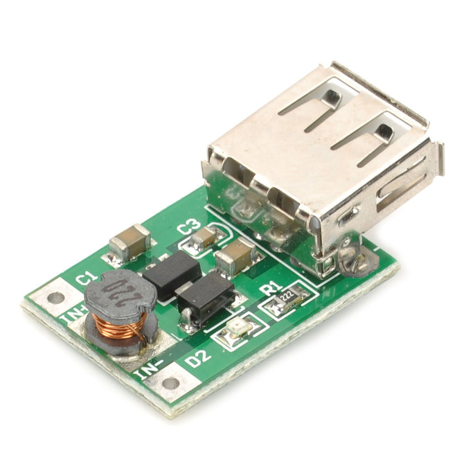 USB DC 1~5V to DC 5V Voltage Step Up Boost Module - Green