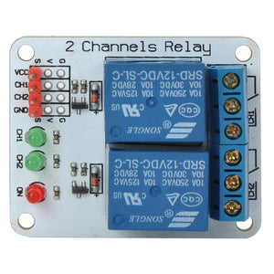 2 Channel 12V Relay Module Extension Board for Arduino (Works with Official Arduino Boards)