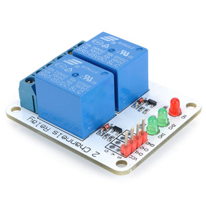 2-Channel Relay Module Expansion Board for Arduino (Works with Official Arduino Boards)