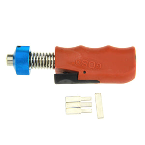 Straight Shank Civil Lock Pick Reversing Gun - Orange + Silver