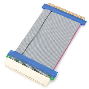 PCI 32-Bit Male to Female Extender Ribbon Cable for 1U / 2U - Grey + Blue