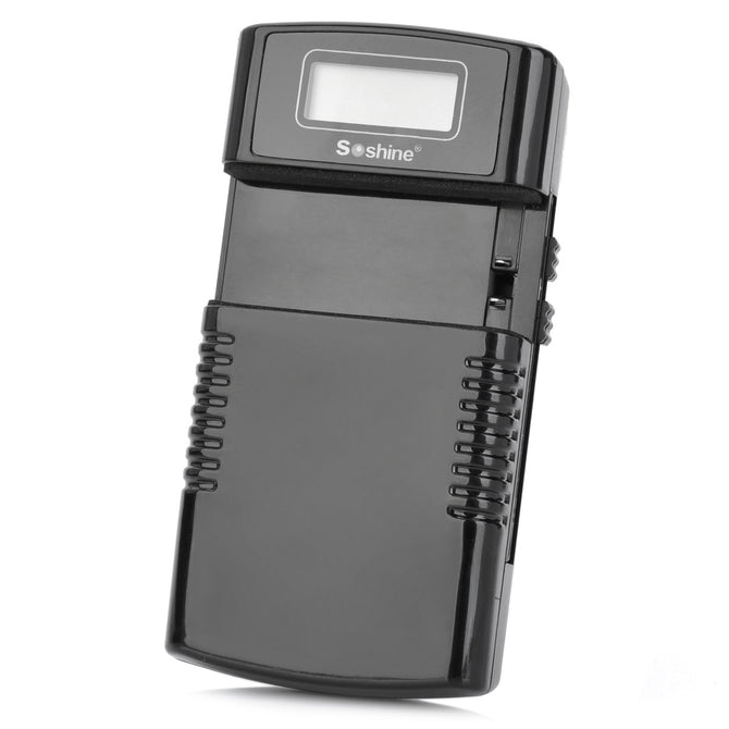 Soshine SC-M20 1.2" LCD Universal Adapter Charger Set - Black (12V)