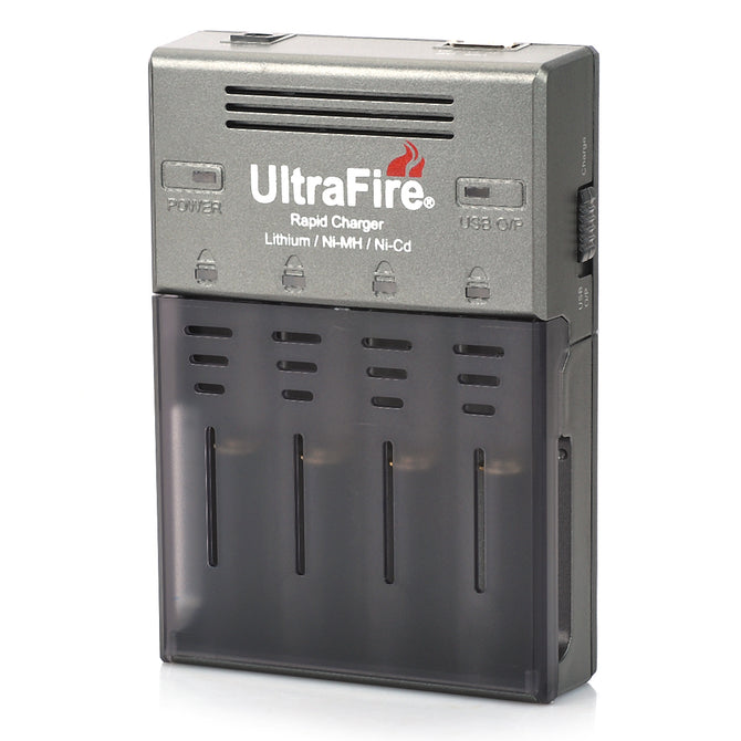 UltraFire WF-128S UK Plug Battery Charger for 18650 / 17670 / 16340 / AA / AAA / 18350