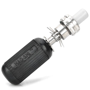 Stainless Steel Tubular Civil Lock Pick Open Tools - Black + Silver