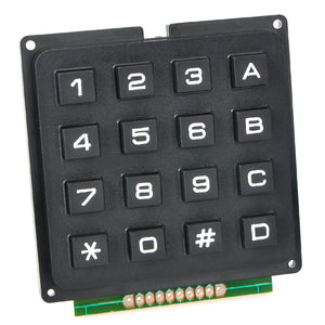 DIY 4*4 16-Key Numeric Keypad - Black