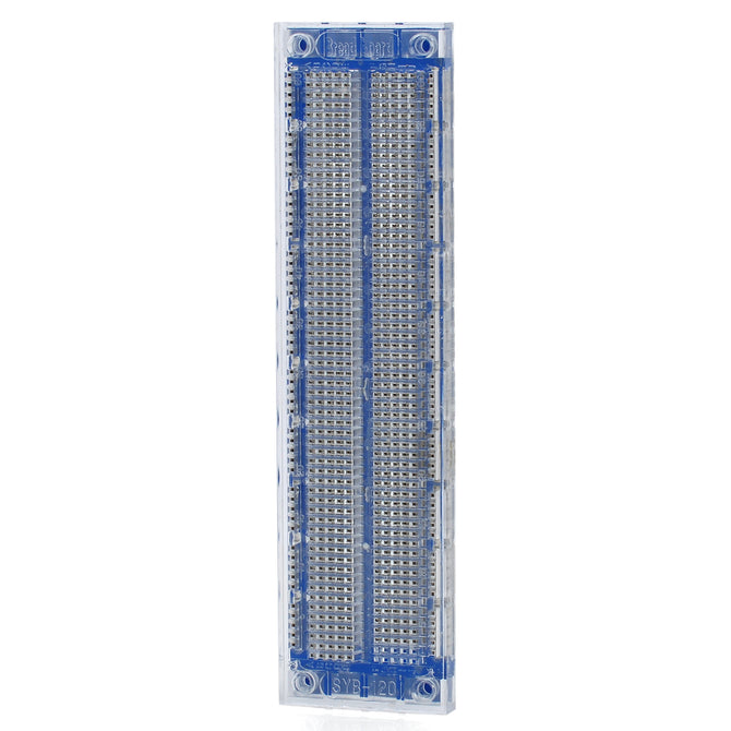 SYB-120 Prototype Printed Circuit Solderless Breadboard - Translucent (17.5 x 4.5cm)