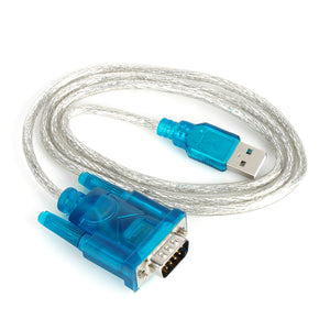HL-340 USB to RS232 Serial Port Adapter Cable - Green + Silver (80cm)