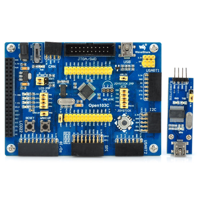 Open103C Standard STM32 Microcontroller Development Board Kit - Blue