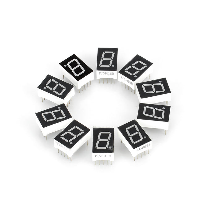 FJ5101BH 10-Pin 7-Segments Red LED Display Common Anode (10 PCS)