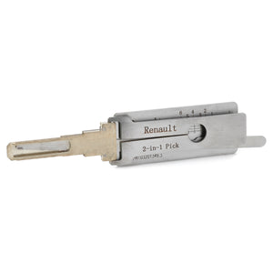 Stainless Steel Auto Smart Locksmith Tool for Renault - Silver