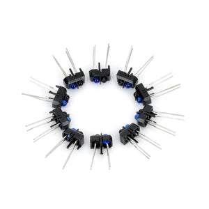 Reflective Infrared Sensor Photoelectric Switches -Black+Silver(10PCS)