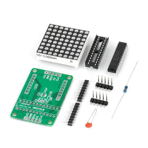 DIY MAX7219 Red LED Dot Matrix Display Module for Arduino (Works with Official Arduino Boards)