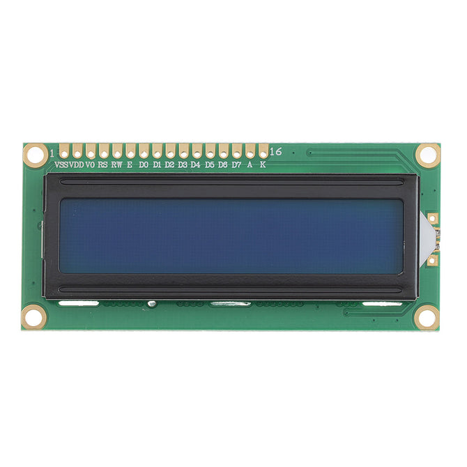 1602A 16*2 Lines White Character LCD Module w/ Blue Backlight (5V)