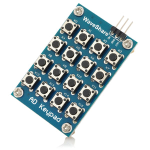 DIY 16-Key AD Keypad Module - Blue