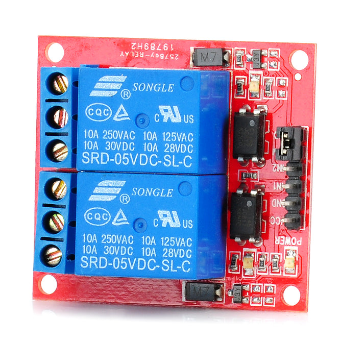 2 Channel 5V High Level Trigger Relay Module for Arduino (Works with Official Arduino Boards)
